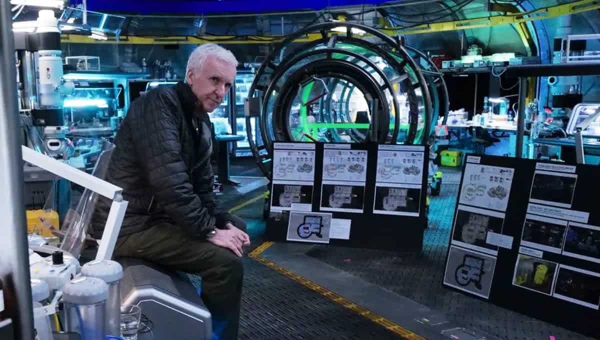 James Cameron pensa em "dominar" IA para garantir futuro de Hollywood 2 James Cameron no set de Avatar (Divulgação)