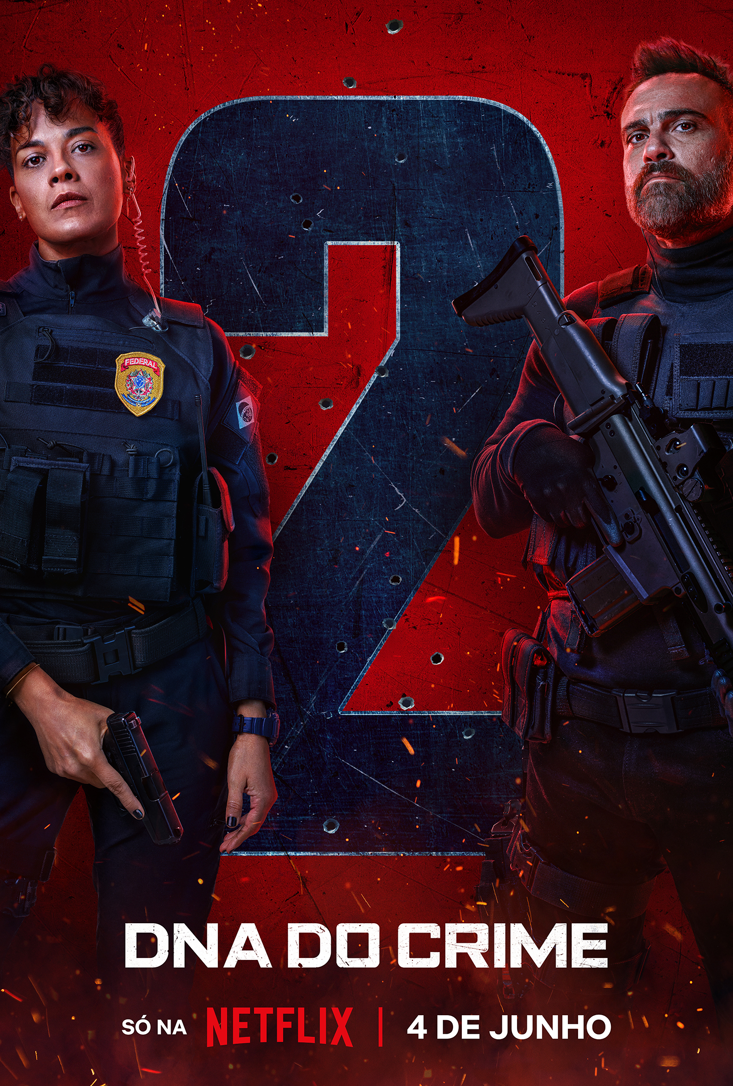 DNA do Crime: 2° temporada ganha data de estreia na Netflix 1 Pôster da 2° temporada de DNA do Crime